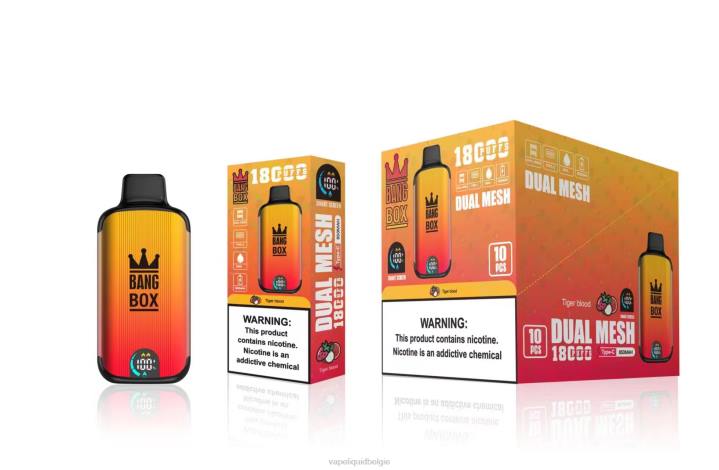 Wegwerp Vape België 404V94 tijgerbloed - Bang Box 18000 trekjes