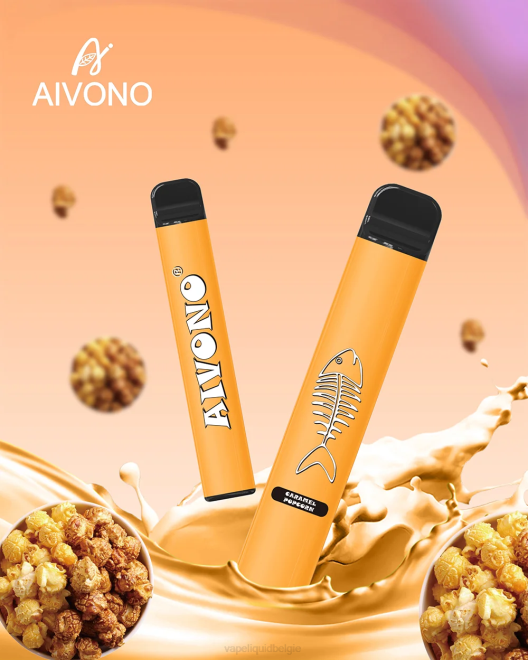 Aivono AIM FISHBONE 600 karamelpopcorn - H8VF286 Vape België