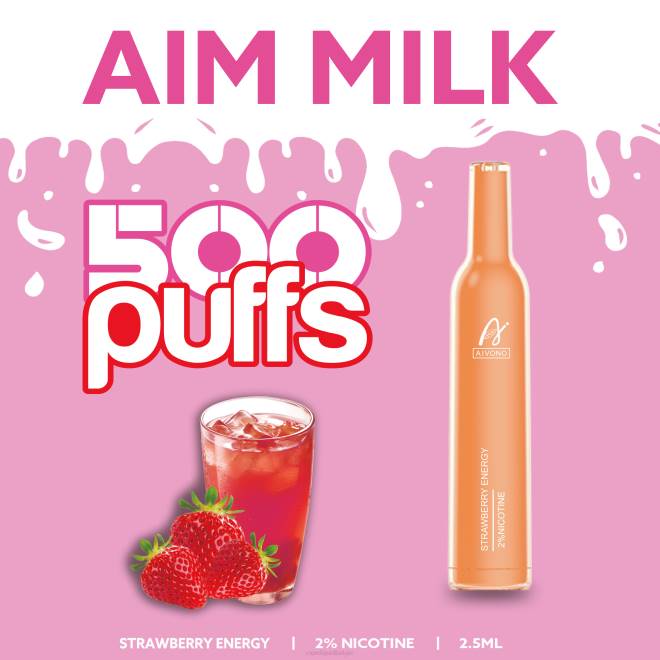 Aivono AIM MILK 500 aardbei energie - H8VF266 Vape Liquid