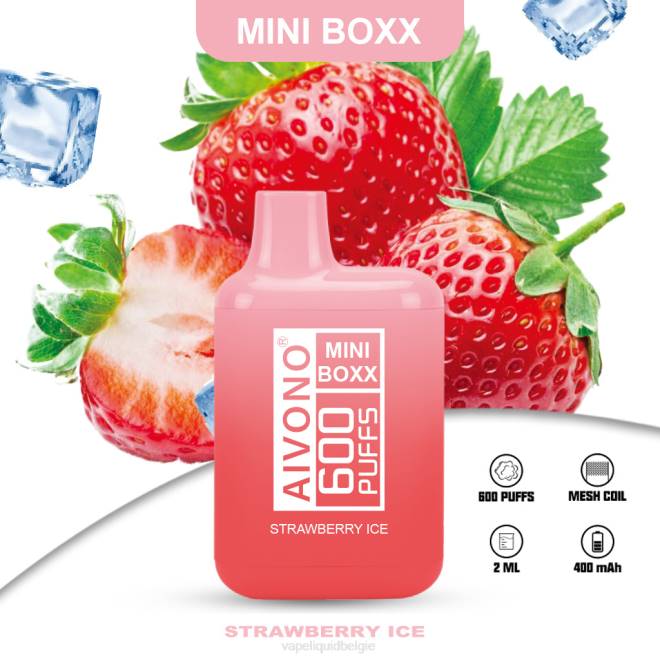 Aivono AIM MINI BOXX 600 aardbeien ijs - H8VF236 Vape Liquid
