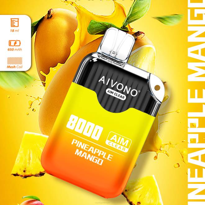 Aivono AIM CLEAR 8000 ananas-mango - H8VF209 Vape Liquid