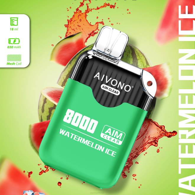 Aivono AIM CLEAR 8000 watermeloen ijs - H8VF204 E-Liquid Kopen België