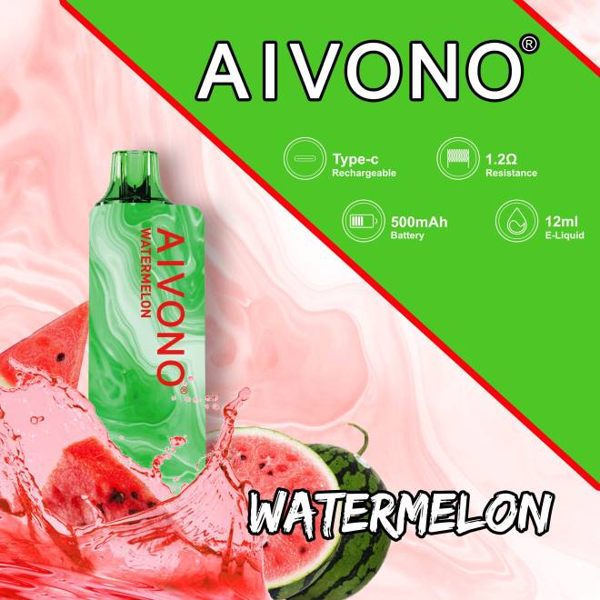 Aivono AIM GUN 7000 watermeloen - H8VF110 Vape Liquid