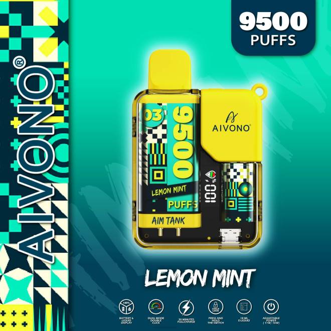 Aivono AIM TANK 9500 citroen munt - H8VF35 Vape Liquid