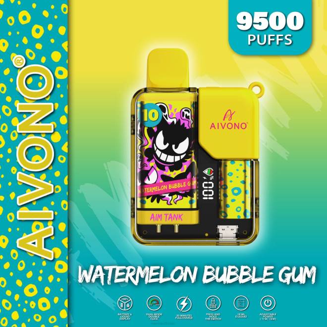 Aivono AIM TANK 9500 watermeloen kauwgom - H8VF44 Vape Liquid