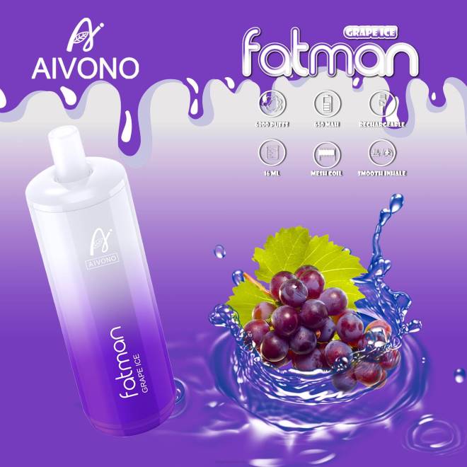 Aivono FATMAN 6800 druiven ijs - H8VF24 E-Liquid Kopen België