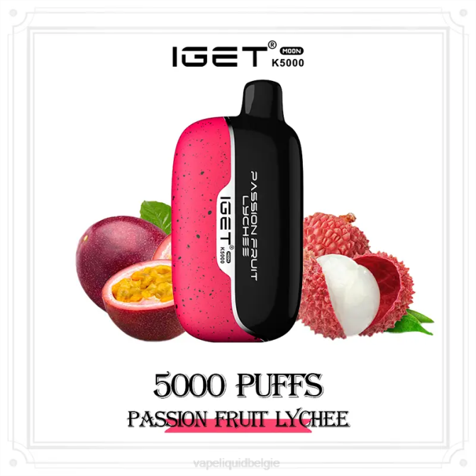 E-Liquid Kopen België NVF810 passievruchtlychee IGET Moon k5000