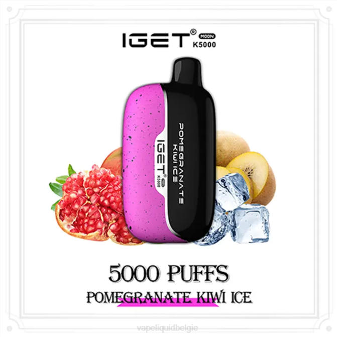 Vape Liquid NVF817 granaatappel-kiwi-ijs IGET Moon k5000