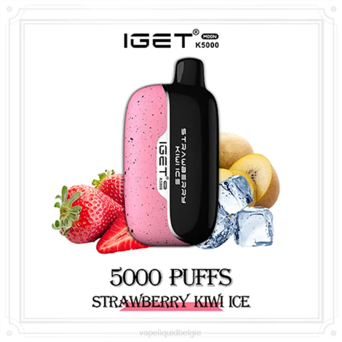 Vape Smaken NVF818 aardbei-kiwi-ijs IGET Moon k5000