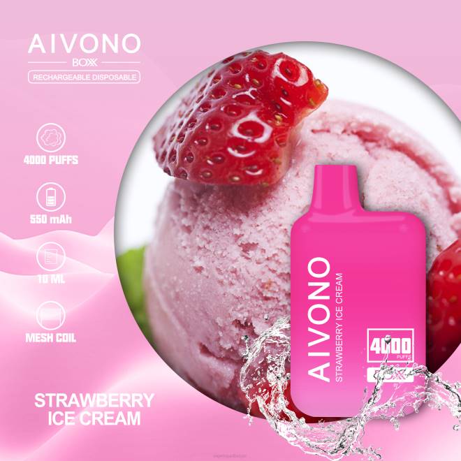 Aivono AIM BOXX 4000 aardbeienijs - H8VF221 Vape Liquid