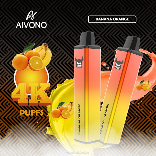 Aivono AIM FREAK 4000 banaan oranje - H8VF258 E-Liquid Kopen België