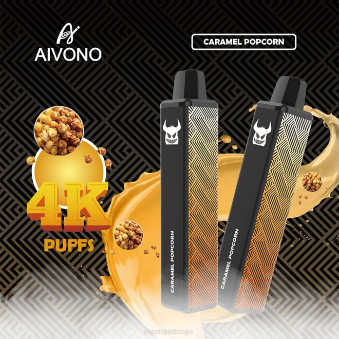 Aivono AIM FREAK 4000 karamelpopcorn - H8VF261 E-Liquid Kopen België