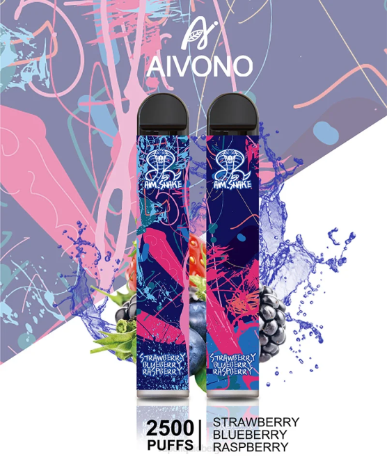 Aivono AIM SNAKE 2500 aardbei bosbes framboos - H8VF318 E-Liquid Kopen België
