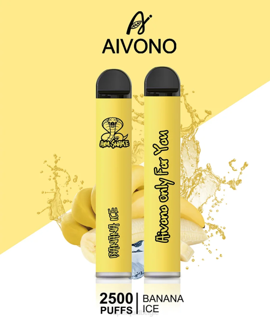 Aivono AIM SNAKE 2500 bananen ijs - H8VF298 Vape België
