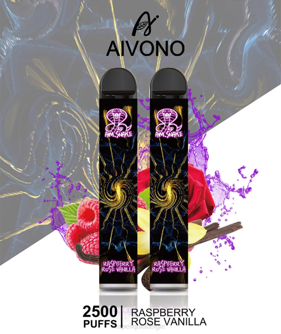 Aivono AIM SNAKE 2500 frambozenroos vanille - H8VF317 Vape Liquid