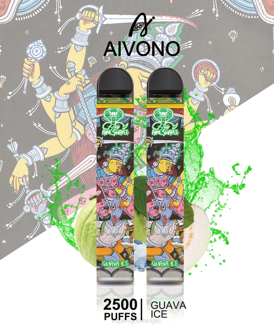 Aivono AIM SNAKE 2500 guave-ijs - H8VF307 Vape België