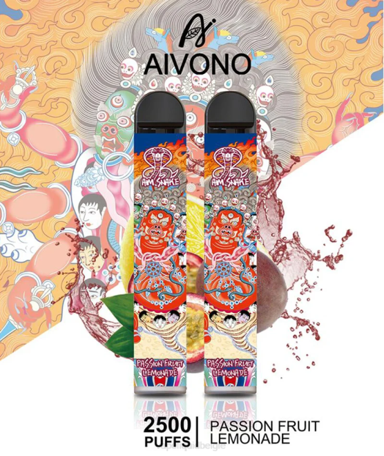 Aivono AIM SNAKE 2500 passievruchtenlimonade - H8VF315 E-Liquid Kopen België