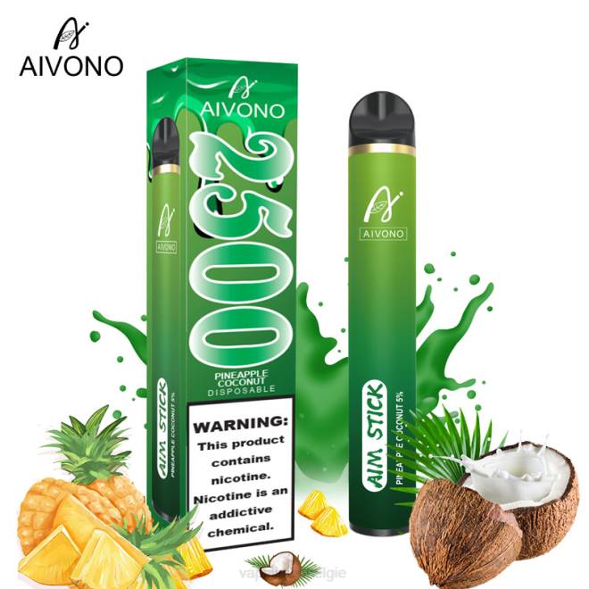 Aivono AIM STICK 2500 ananas kokosnoot - H8VF153 E-Liquid Kopen België
