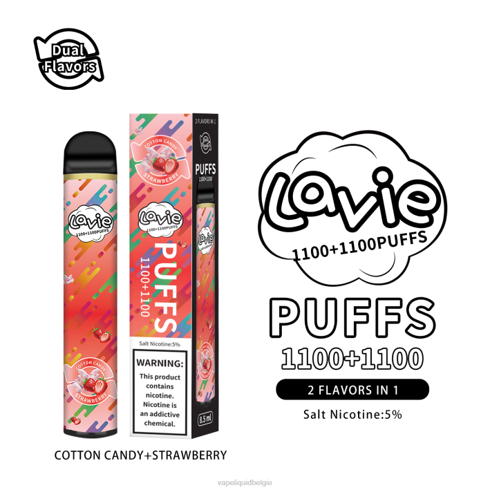B82B293 Vape Liquid | suikerspin/aardbei LAVIE BAR Switch 2200 trekjes