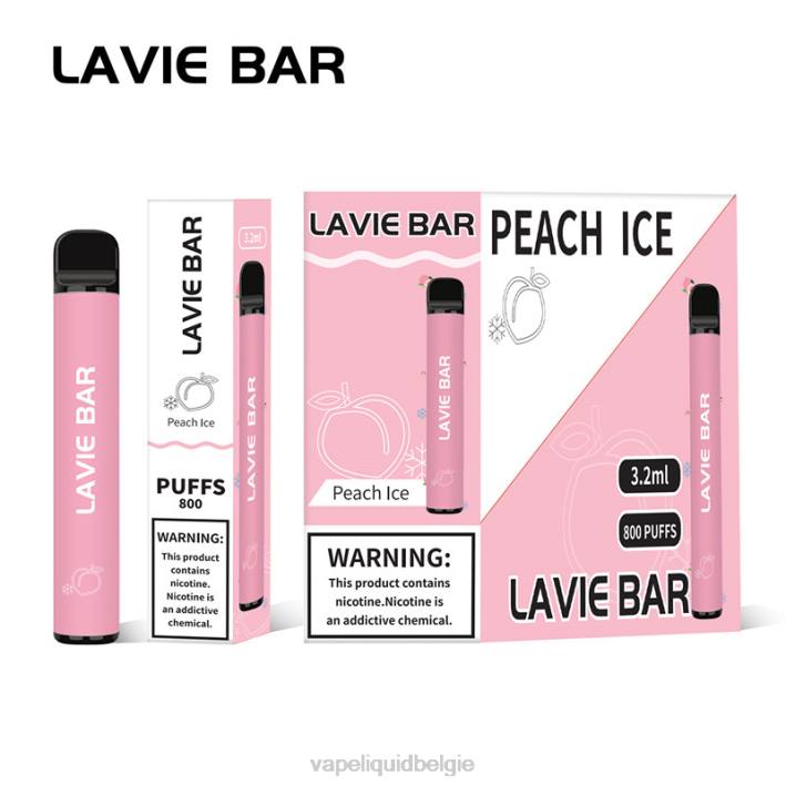 B82B314 Vape Liquid | perzik ijs LAVIE BAR 800 trekjes