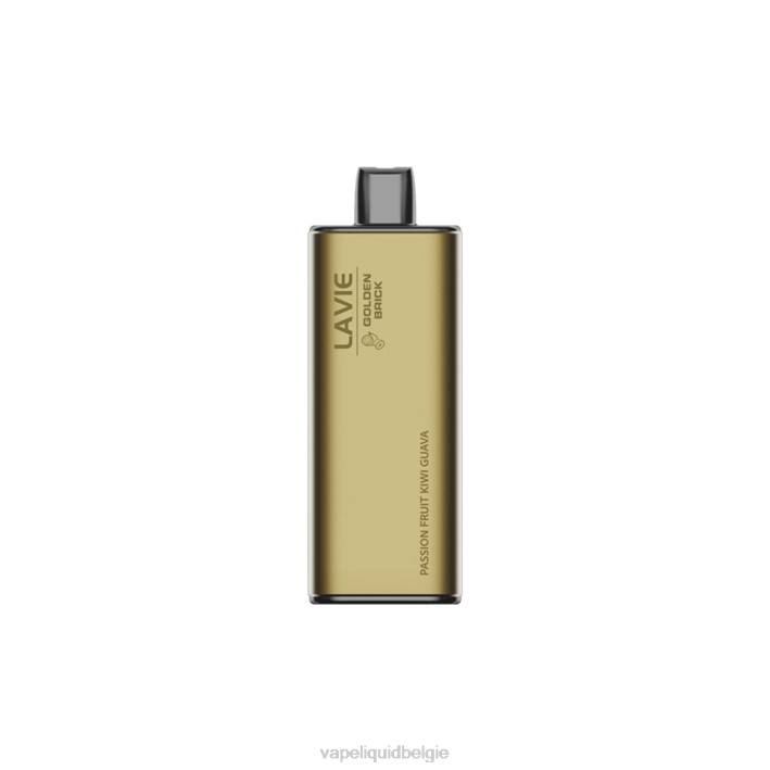 B82B63 E-Liquid Kopen België | passievrucht-kiwi-guave LAVIE GOLDEN BRICK 10000 trekjes