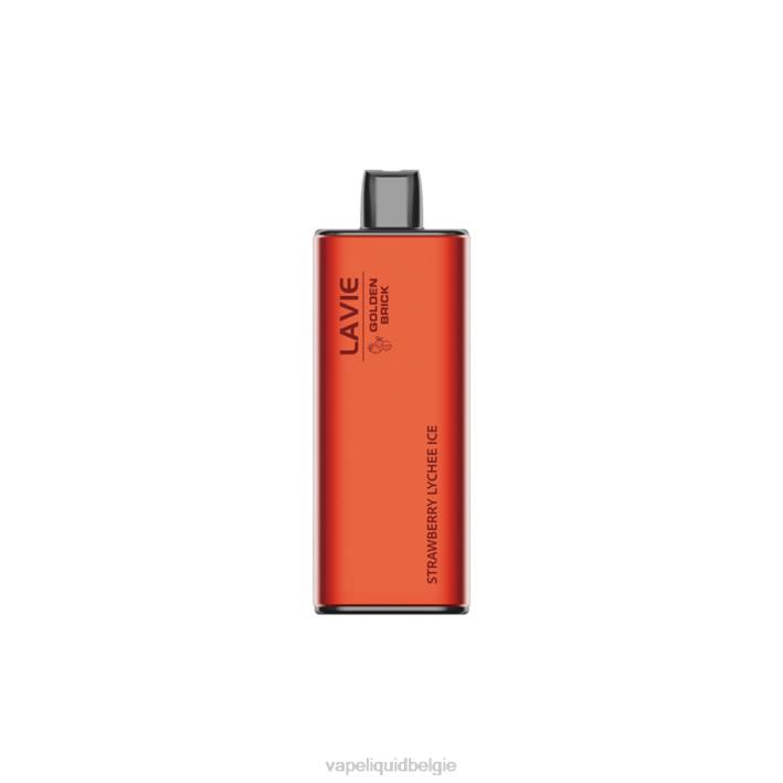 B82B67 Vape België | Aardbeienlychee-ijs LAVIE GOLDEN BRICK 10000 trekjes