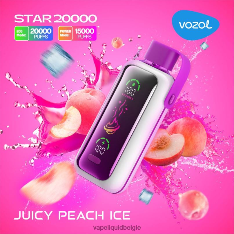 E-Liquid Kopen België 426D210 sappig perzikijs VOZOL STAR 20000