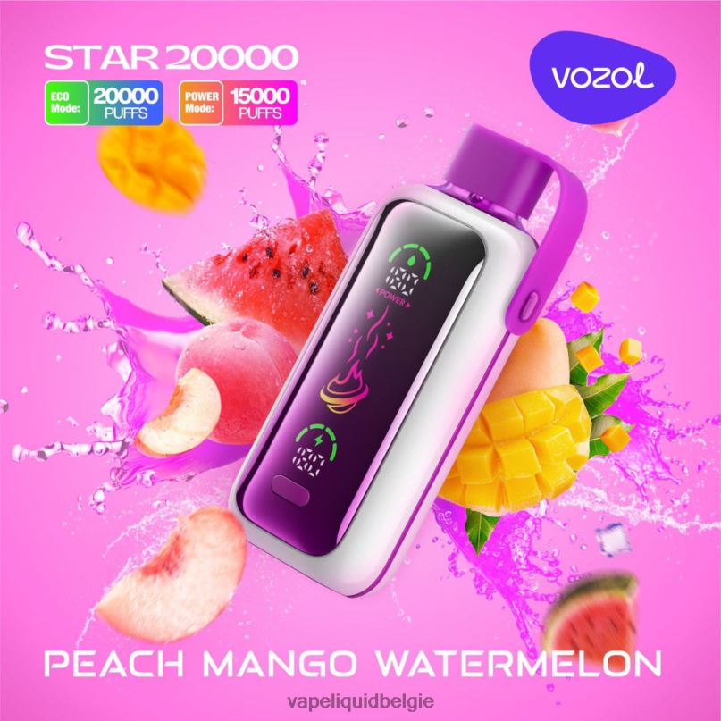 Vape België 426D216 perzik-mango-watermeloen VOZOL STAR 20000