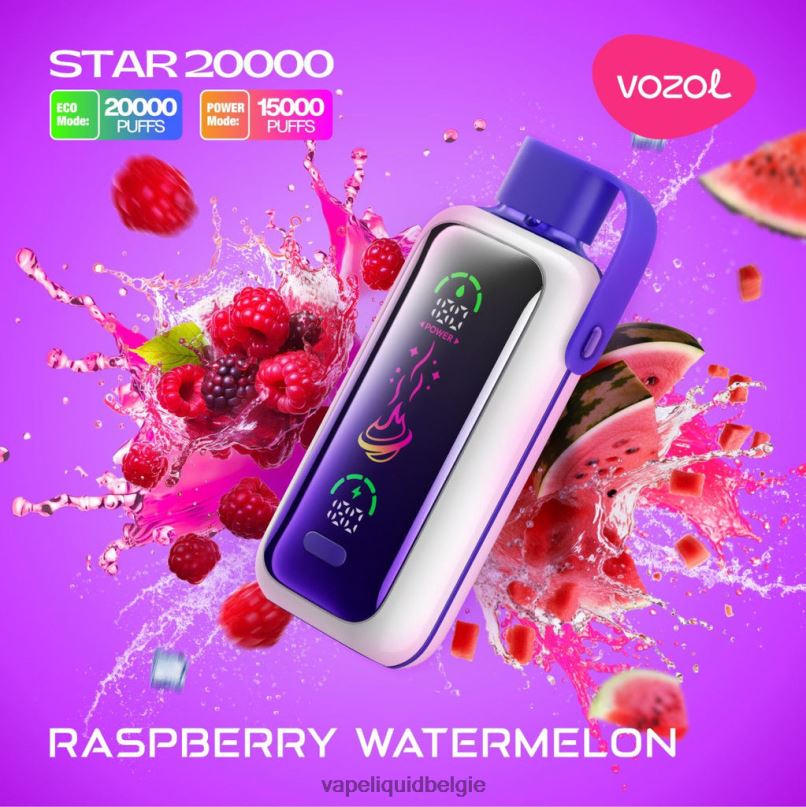 Wegwerp Vape België 426D219 frambozen watermeloen VOZOL STAR 20000